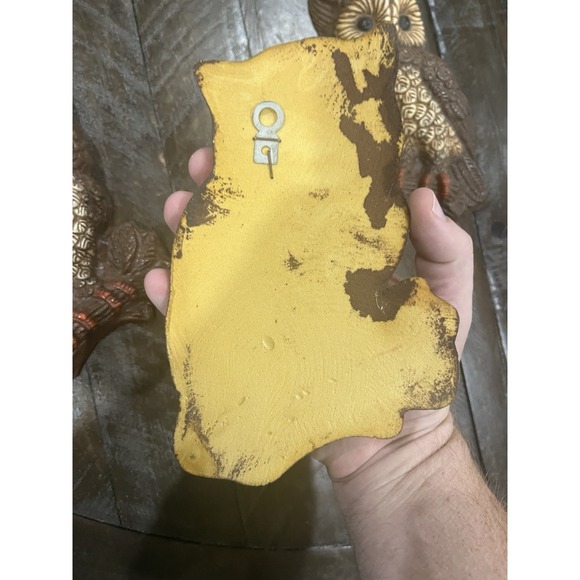 Homco Owls Wall Art Plaque Set of 3 Vintage Mid Century Modern Kitsche Retro - Picture 5 of 8